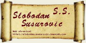 Slobodan Susurović vizit kartica